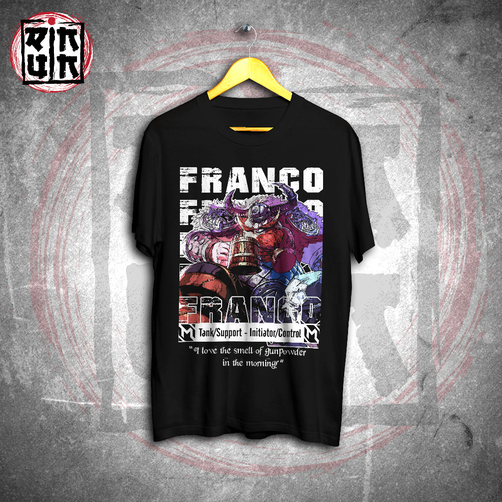 Tshirt Kaos Distro Franco Mobile Legends Hero