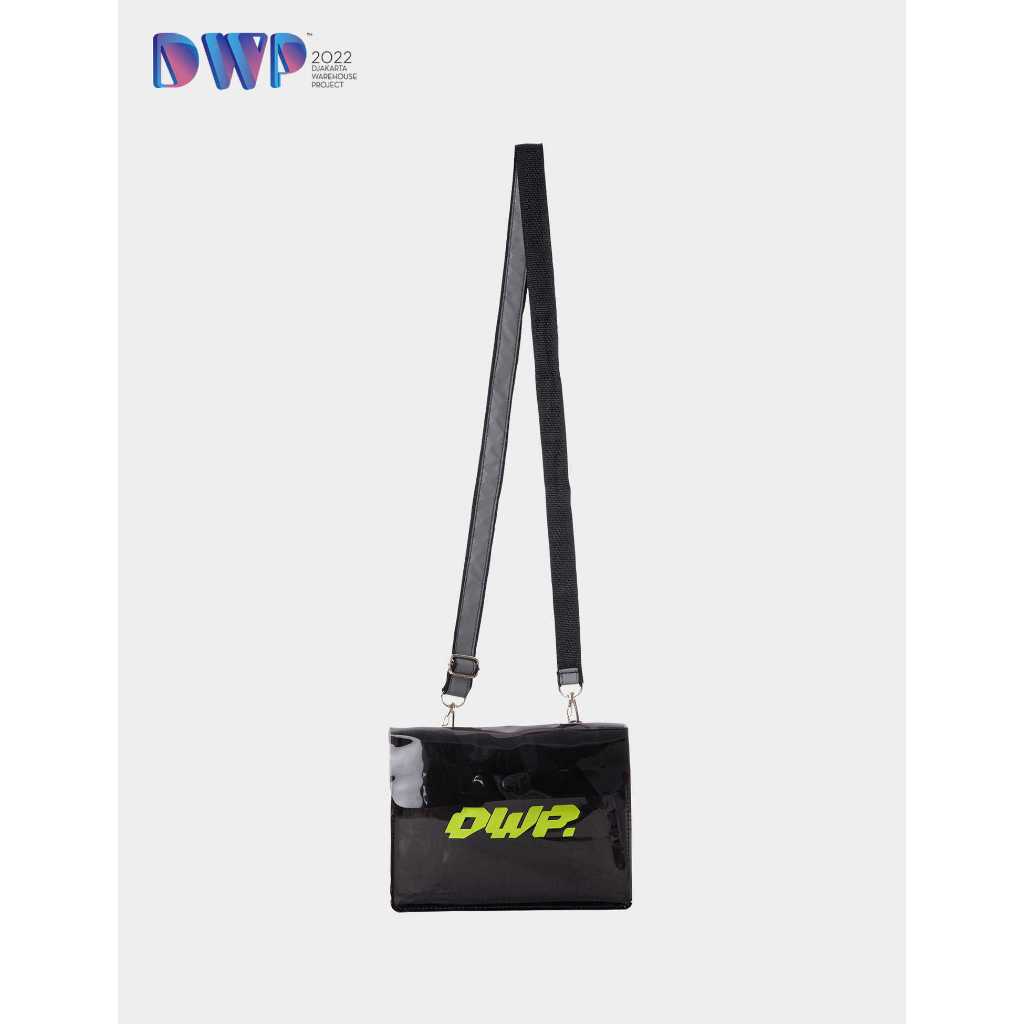 DWP Logo PVC Sling Bag Black