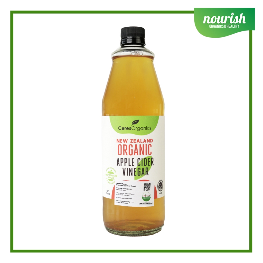

Ceres Organics, New Zaeland Organic Raw Apple Cider Vinegar 750ml/BPOM-Jakbar