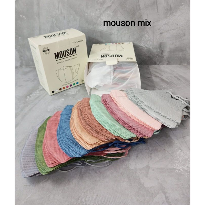 masker duckbil mouson mix warna