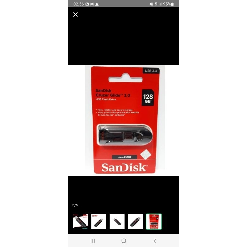 Sandisk Flashdisk 128GB USB 3.0 Original /  Flash Disk 128 GB USB 3.0
