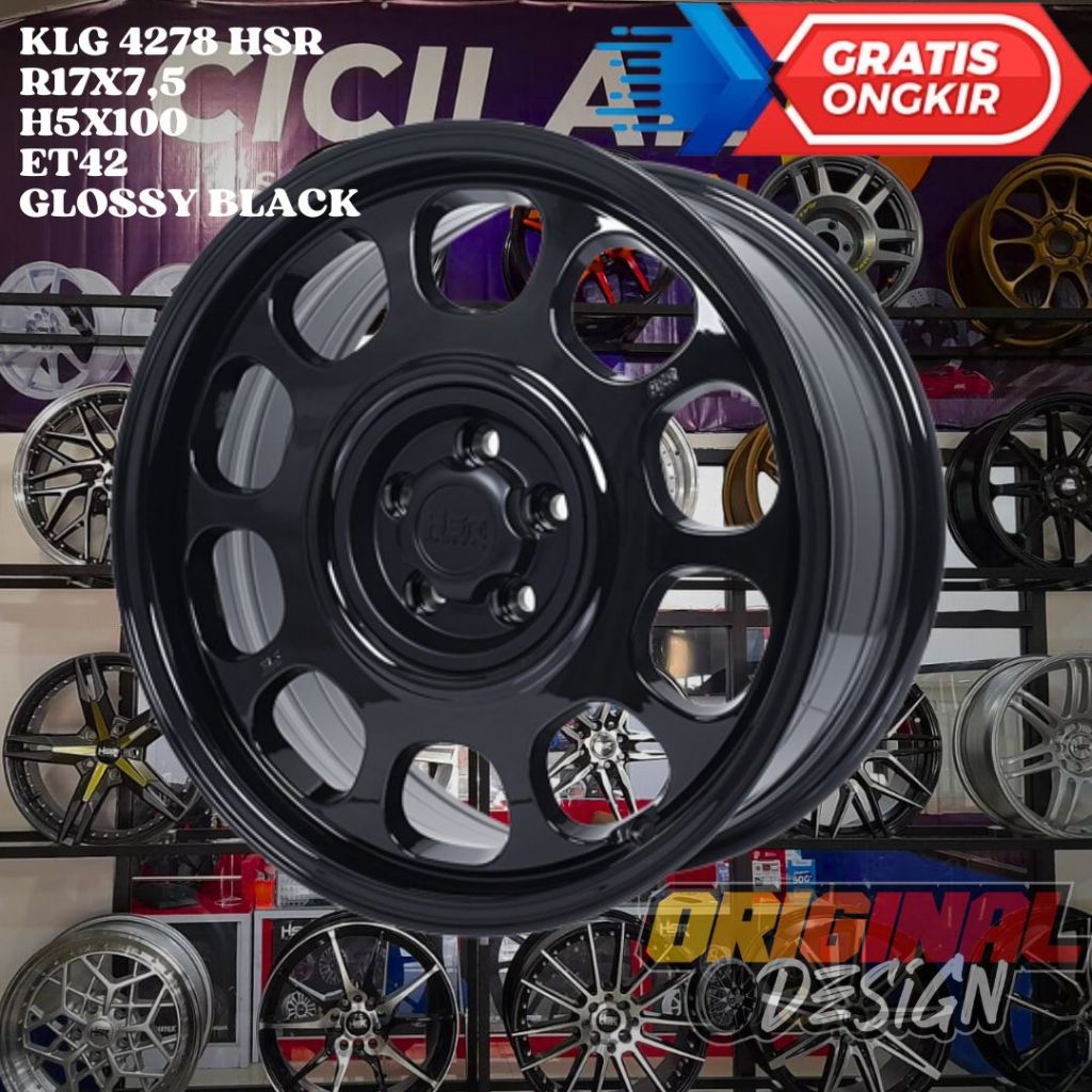 Velg Mobil Ring 17 HSR KLG R17 Bisa Untuk Sienta Wish Corona Sienta