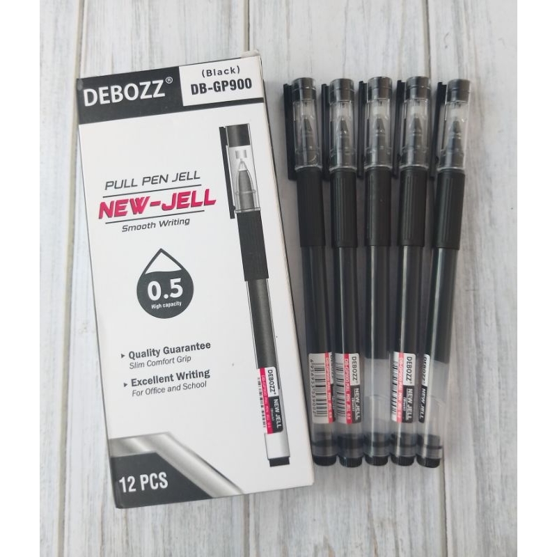 

(12PC) BULPOIN GEL DEBOZZ DB-GP900 0.5 HITAM