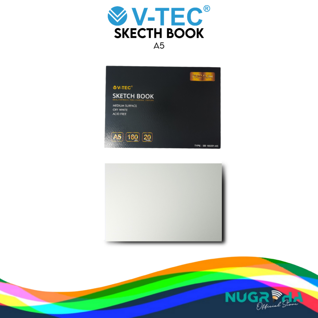 

SKETCH BOOK BUKU GAMBAR LUKIS A5 V-TEC SB160201