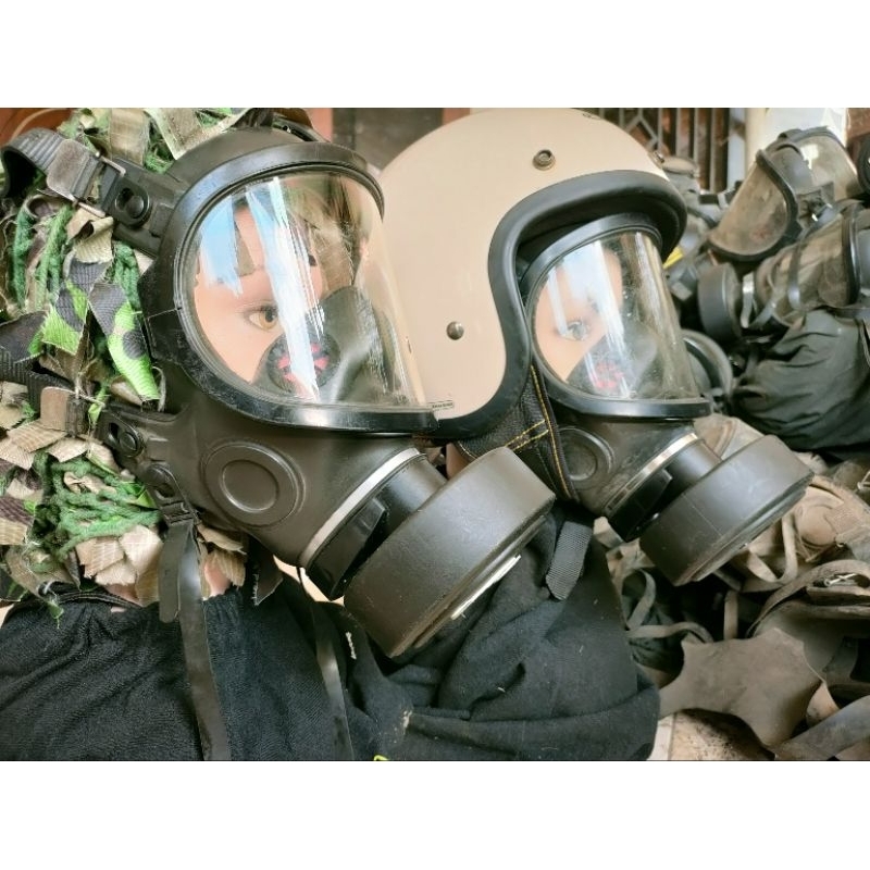 Masker Gas EX Tentara Gasmask Militer Asli Masker Gas air mata Masker Cat Masker gas serbaguna