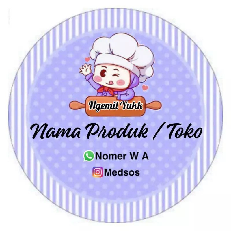 

SC-STICKER MAKANAN /STICKER CEMILAN/STICKER SNACK