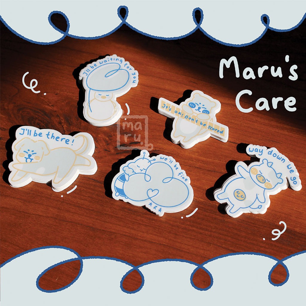 

Maru's Care Stickers | Die Cut Vinyl Stickers