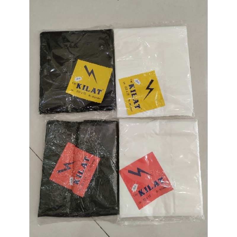 Kantong kresek 15 kilat merah dan kuning/kantong kresek kecil/kantong kresek