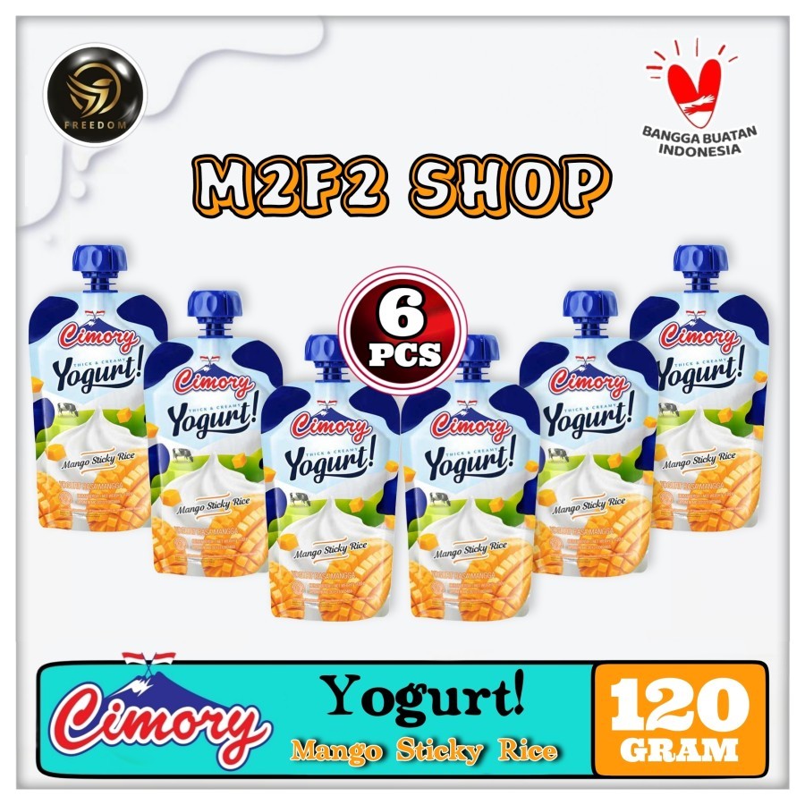 Yogurt Cimory Squeeze Mango Sticky Rice | Mangga - 120 gr (Kemasan 6 Pcs)