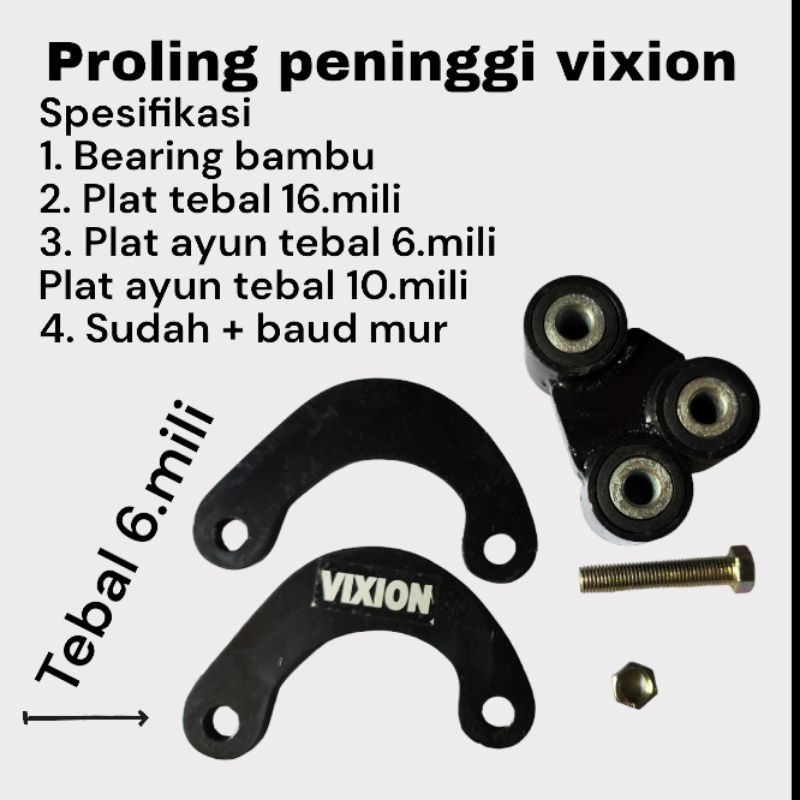 Segitiga Proling Vixion Peninggi Shock Belakang Vixion Old New