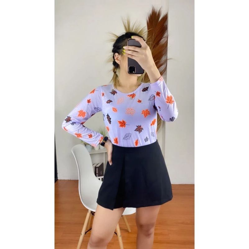 KAOS LENGAN PANJANG TERLARIS MOTIF BUNGA