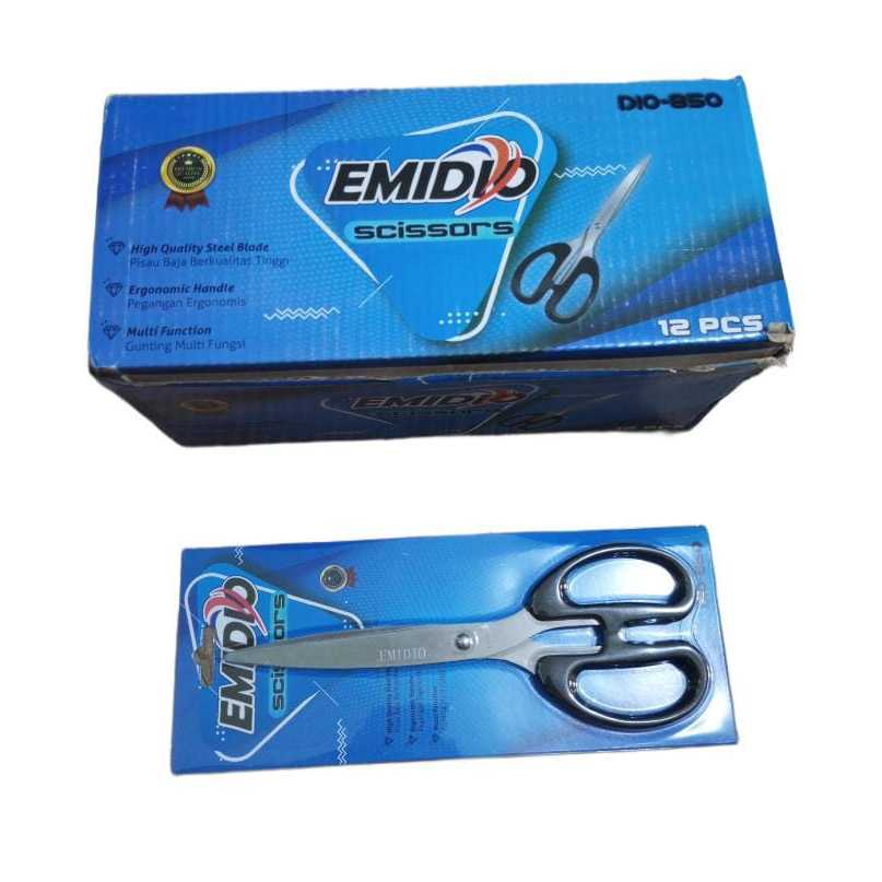 

ASEMKA777- Gunting EMIDIO Besar Hitam isi 1pcs / GUNTING JUMBO Emidio