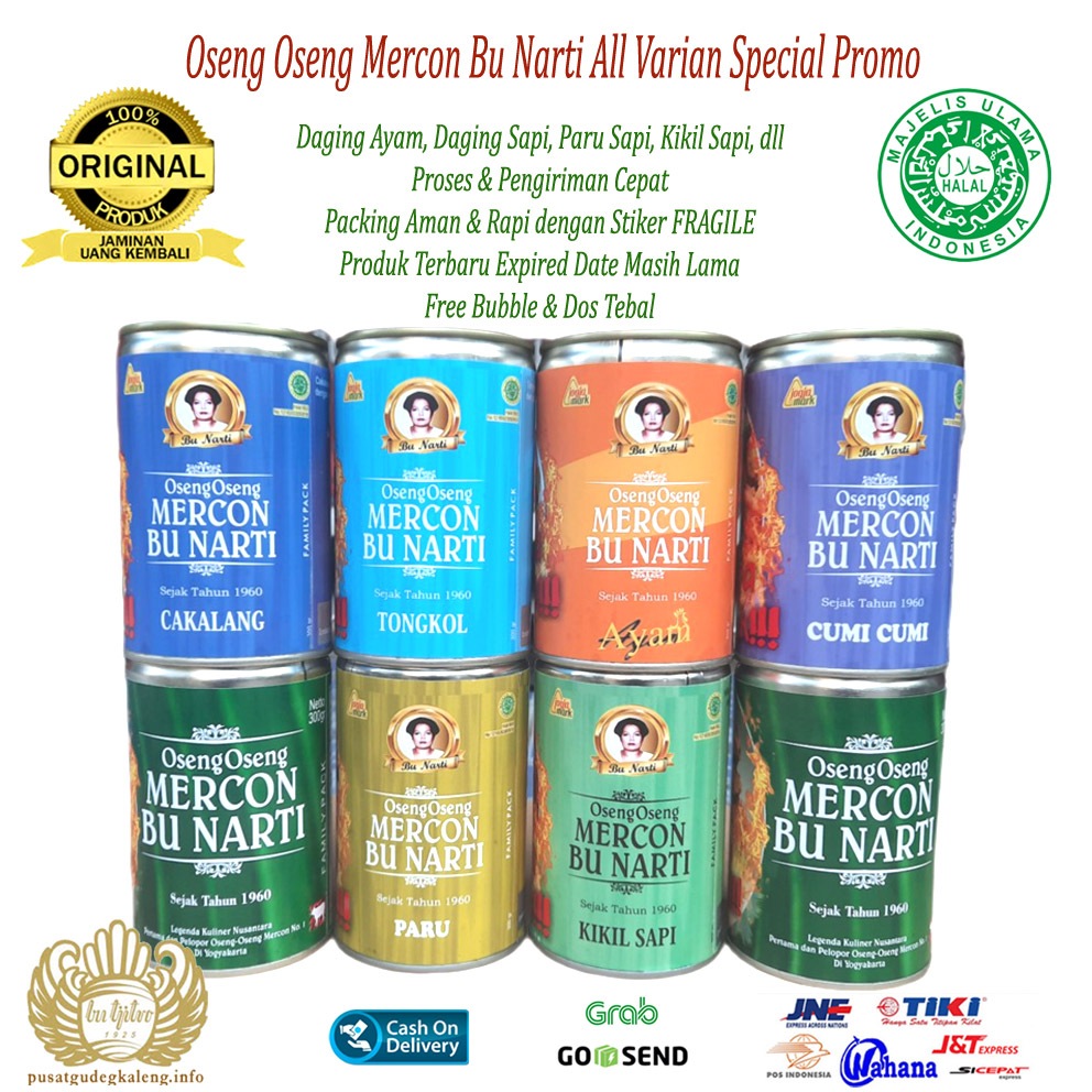 

Oseng Oseng Mercon Bu Narti Khas Jogja All Varian Special Promo - 300 Gram