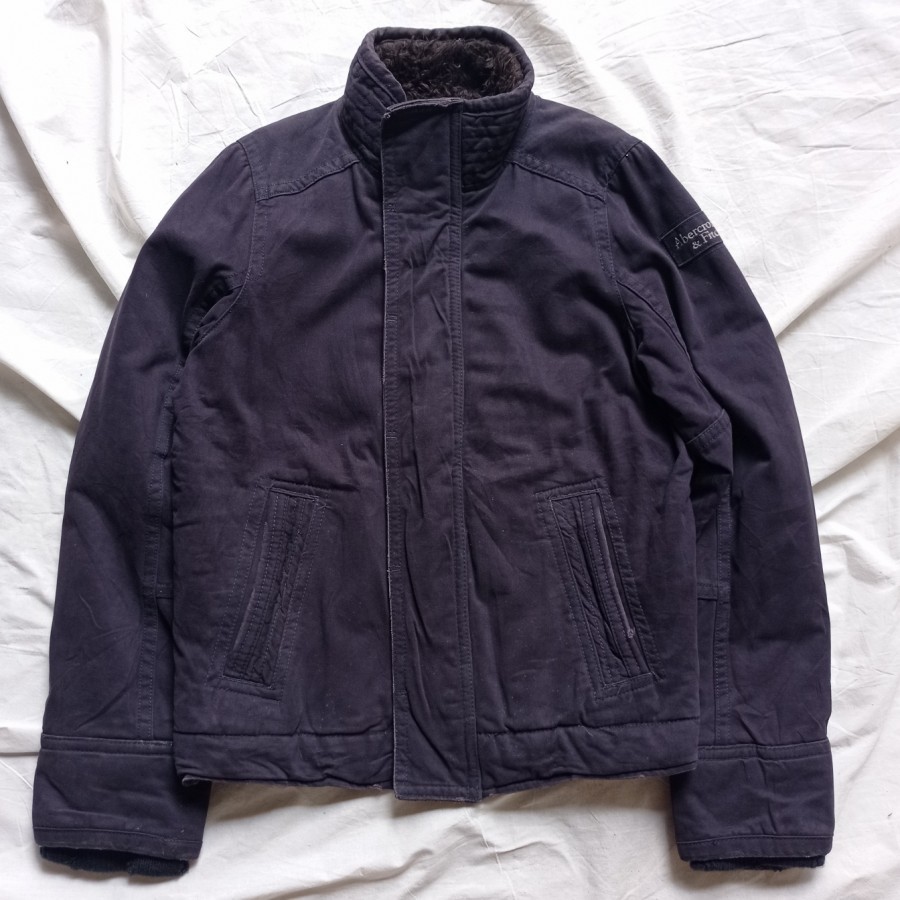 abercrombie fitch new york adirondack deck jacket casual sherpa lining