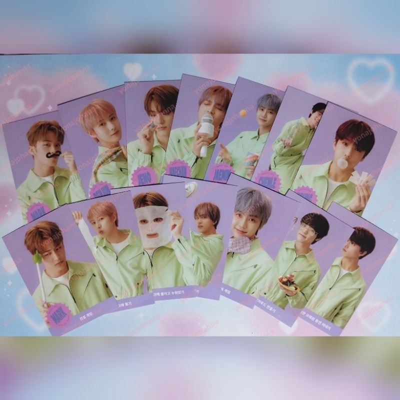 Official Game Card Season Greeting 2021 SG21 NCT Dream Individu Member Set Mark Renjun Jeno Haechan 