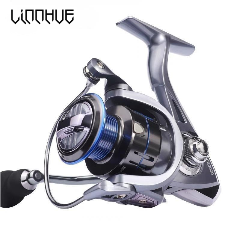 Spinning Reel Terbaru LE1000-5000 Saltwater Fishing Reel Screw In Handle Gulungan Pancingan