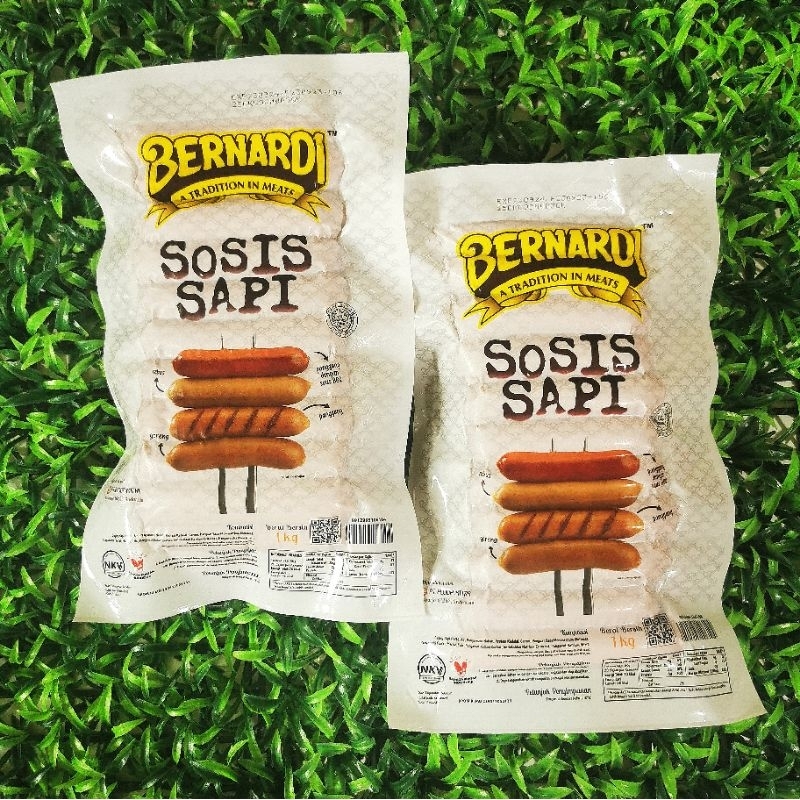 

Bernardi Sosis Sapi Premium - Berat 1 kg - Isi 30 pcs - Panjang 10 cm