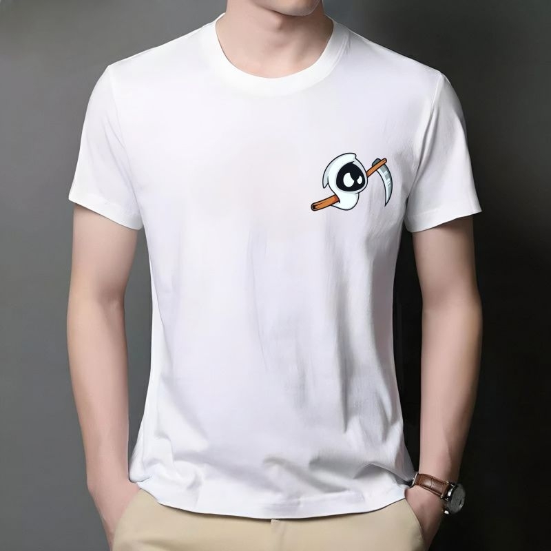 Baju kaos oblong pria pakaian cowok berlogo casper p modern dan elegan