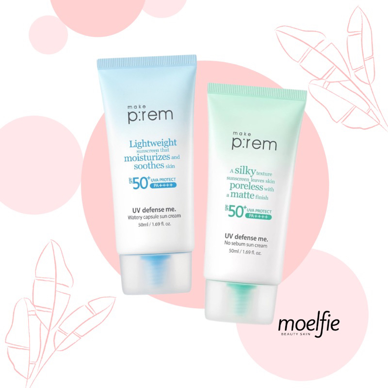 [FULL SIZE] MAKE PREM MAKE P:REM UV DEFENSE ME WATERY CAPSULE SUN CREAM / NO SEBUM SUN CREAM 40ml