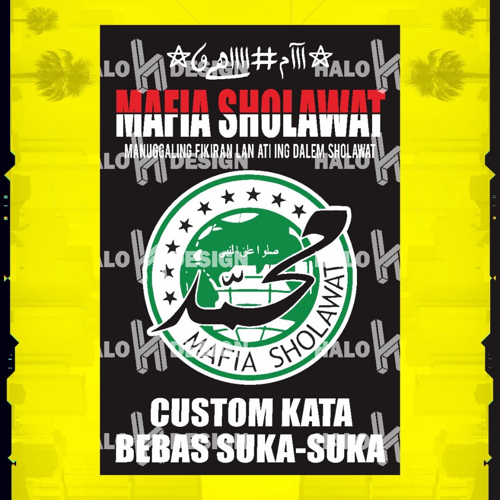 BENDERA MAFIA SHOLAWAT | Bendera Majelis | Bendera Sholawat