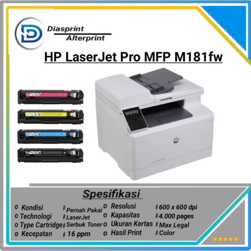 Printer Hp Color Laserjet Pro mfp m181fw