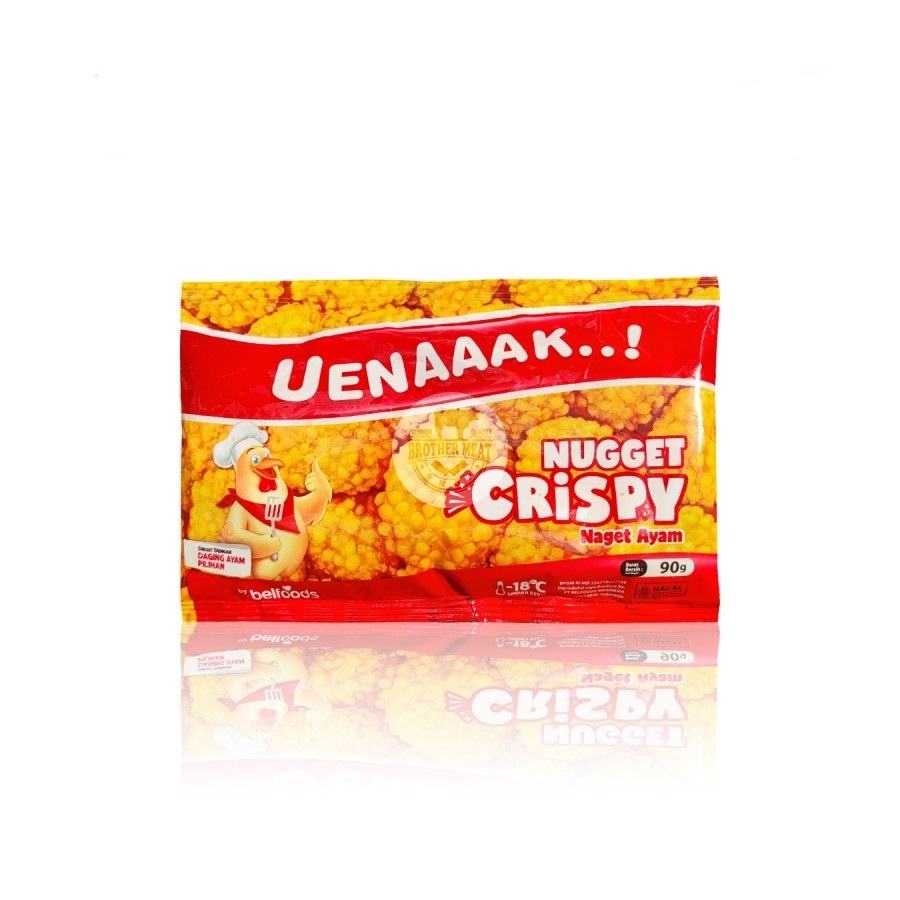 

BELFOODS UENAAAK NUGGET CRISPY 90GR NAGET AYAM UENAK HALAL