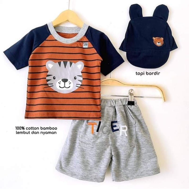 Set Baby Boy+Topi