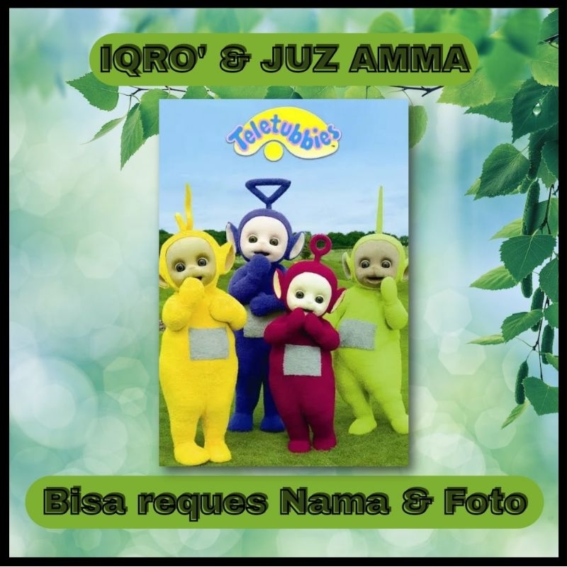 Balikadenshop Buku Iqro Juz Amma Teletubbies dan Terjmahan