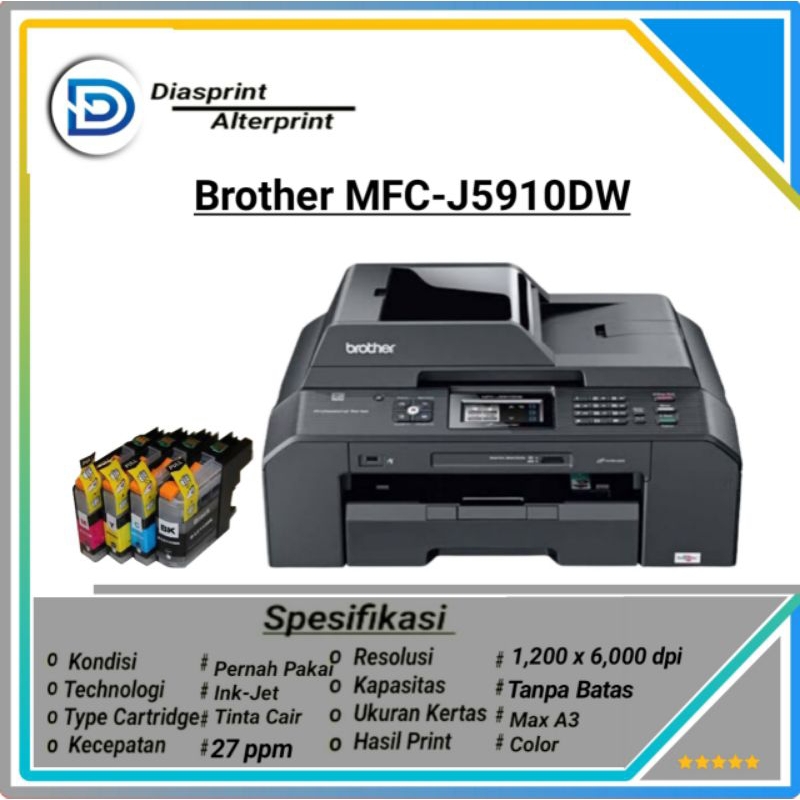 Brother Mfc J5910dw Color A3