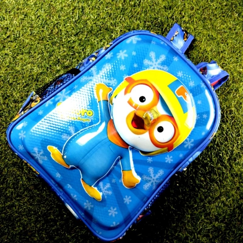 Tas Ransel embos 3d karakter kartun Paud