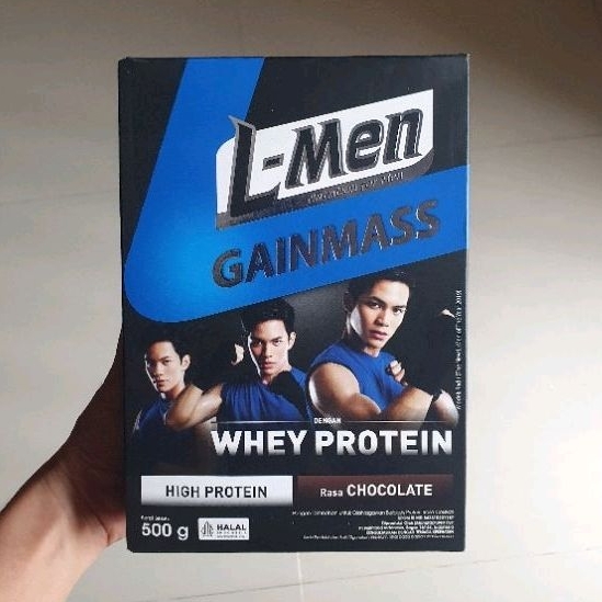 

L men Gainmass gain mass susu nutrisi pria whey protein Coklat 500gr