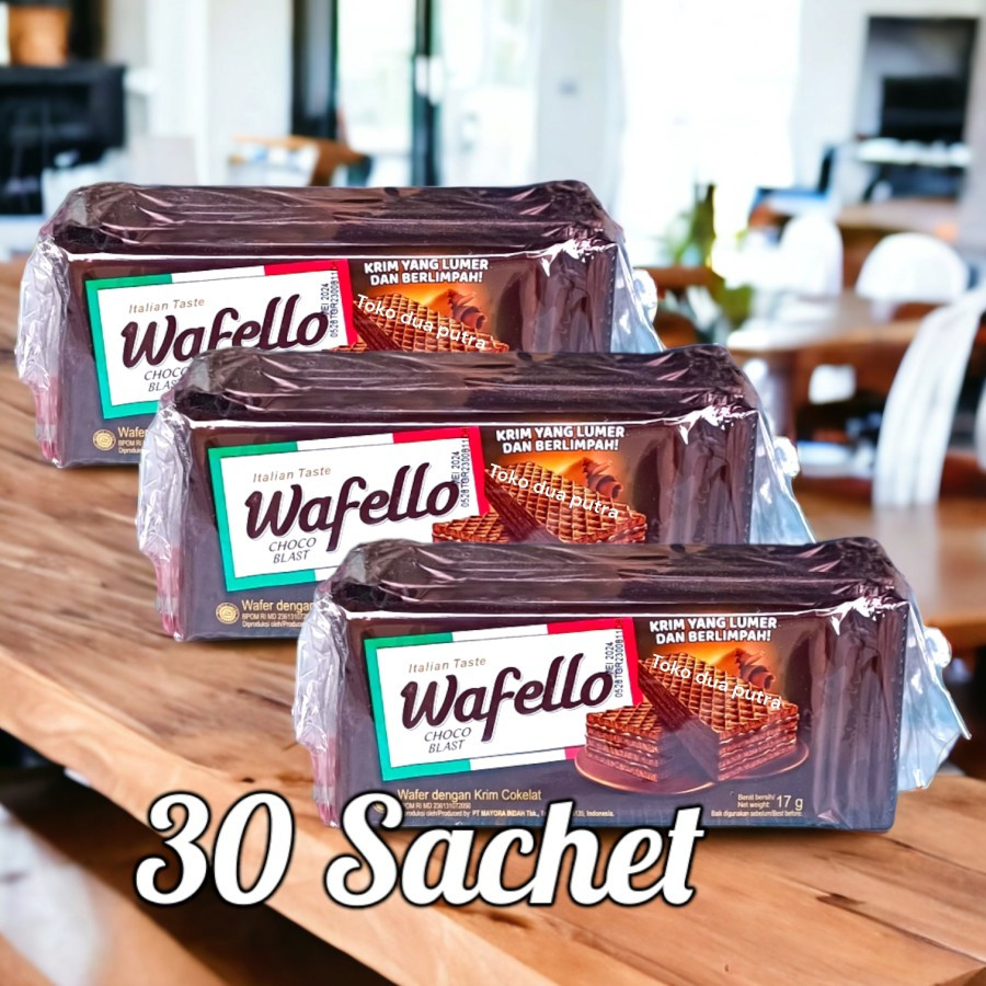 

Wafello wafer coklat 17gr X 30 sachet ( finger size )