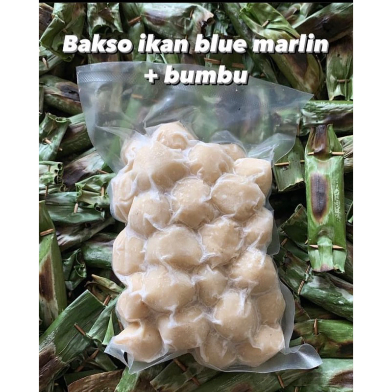 

bakso ikan bluemarlin + bumbu