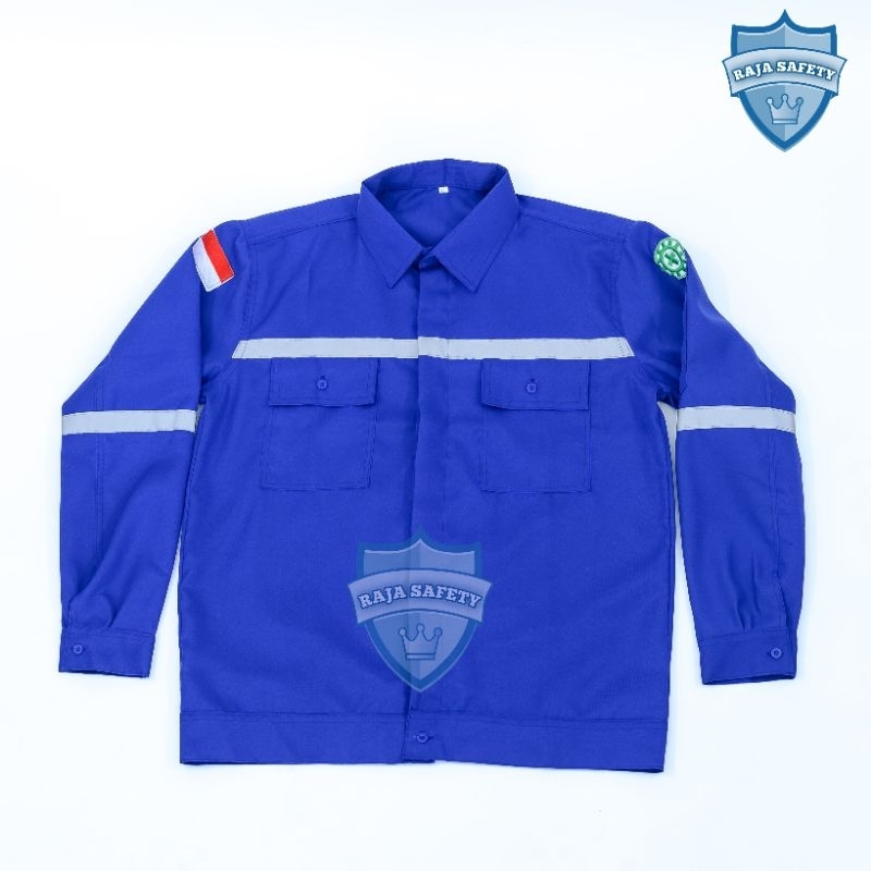 Wearpack atasan safety | Baju safety lengan panjang | Kemeja safety lengan panjang