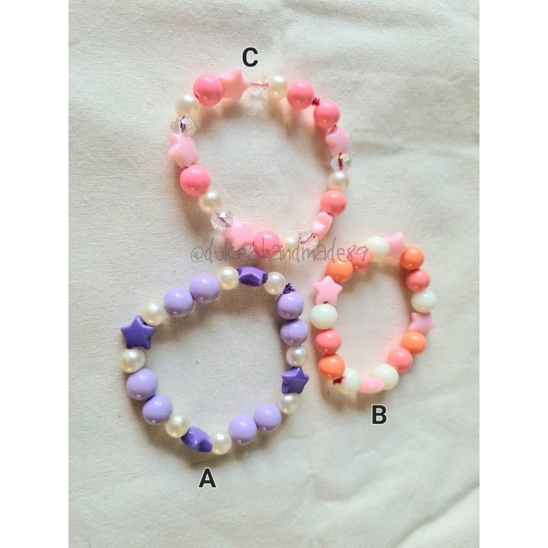 Gelang monte anak | gelang beads anak | gelang manik anak | gelang anak lucu