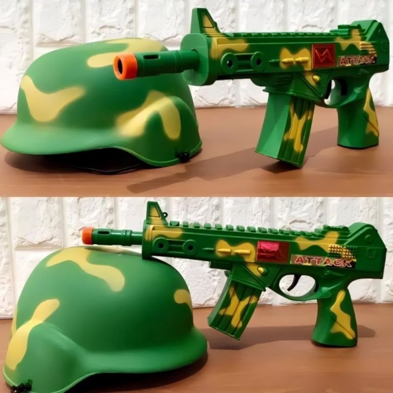 Mainan Set Helm Tameng Tongkat Polisi Anak Edukatif