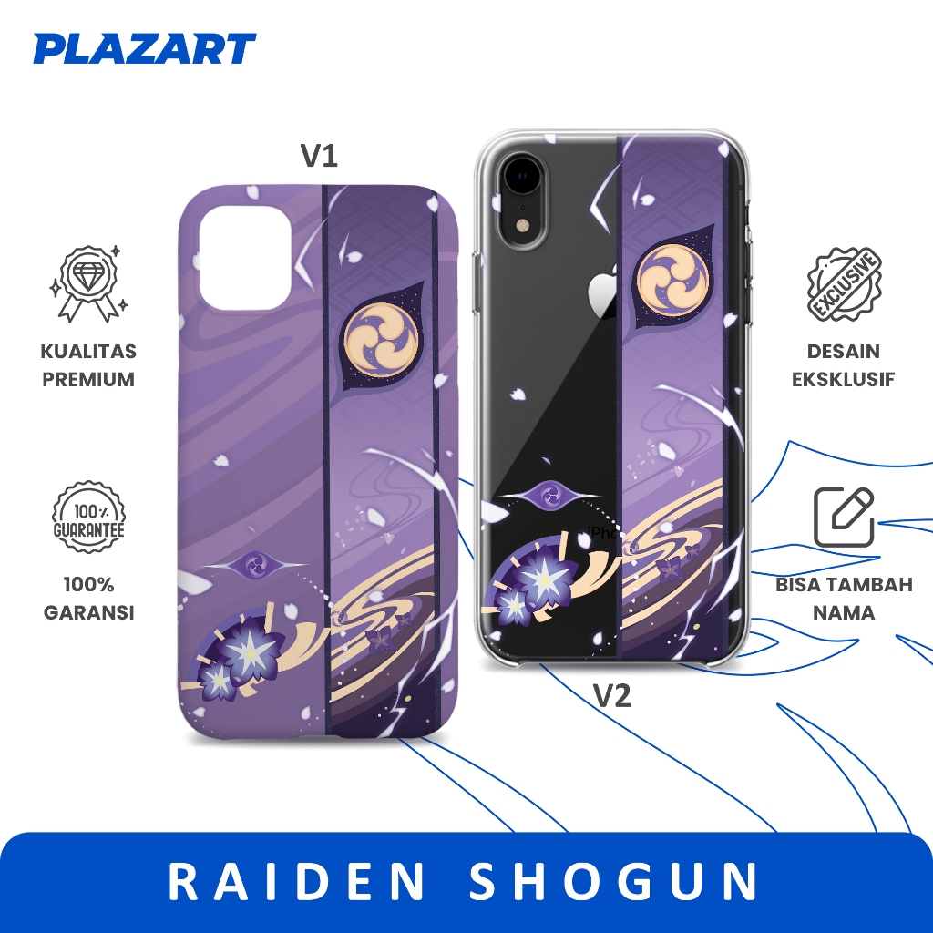 Case Casing HP Raiden Shogun Genshin Impact Semua Tipe Handphone Kualitas Premium