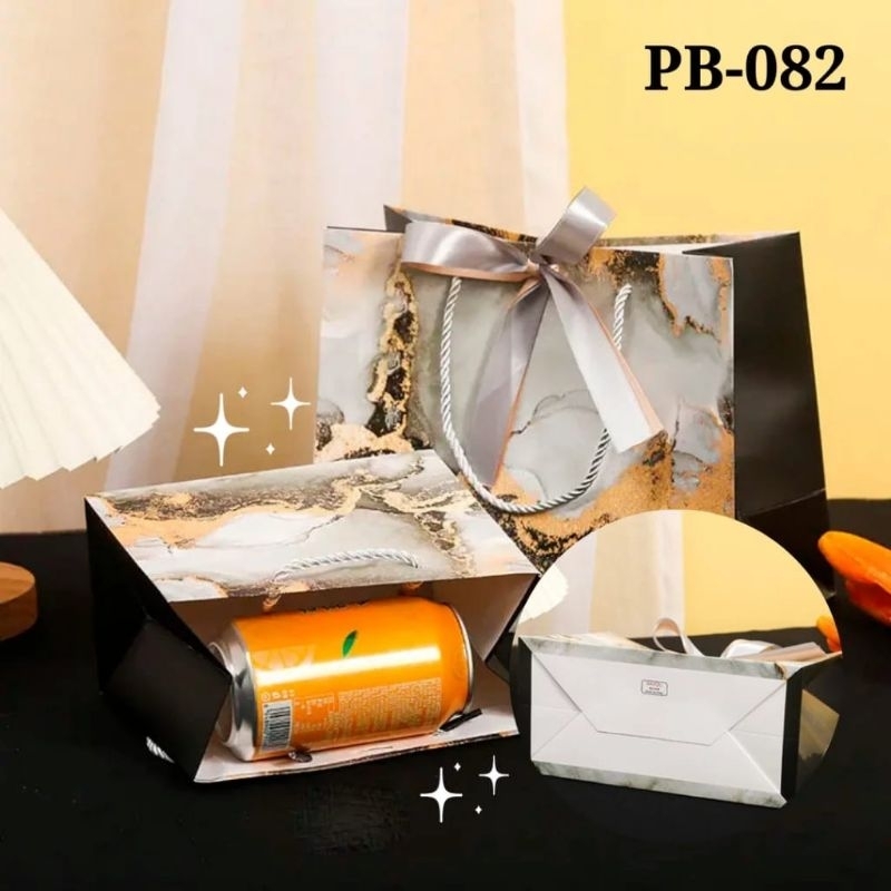 

PB082 - PAPER BAG MARBLE JUMBO MOTIF MARMER + PITA PREMIUM TAS HAMPERS KADO GIFT KANTONG GOODIE