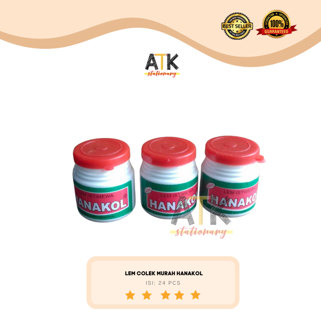 

Lem Colek Murah Hanakol / Lem Kertas Colek Kecil Hanakol atk