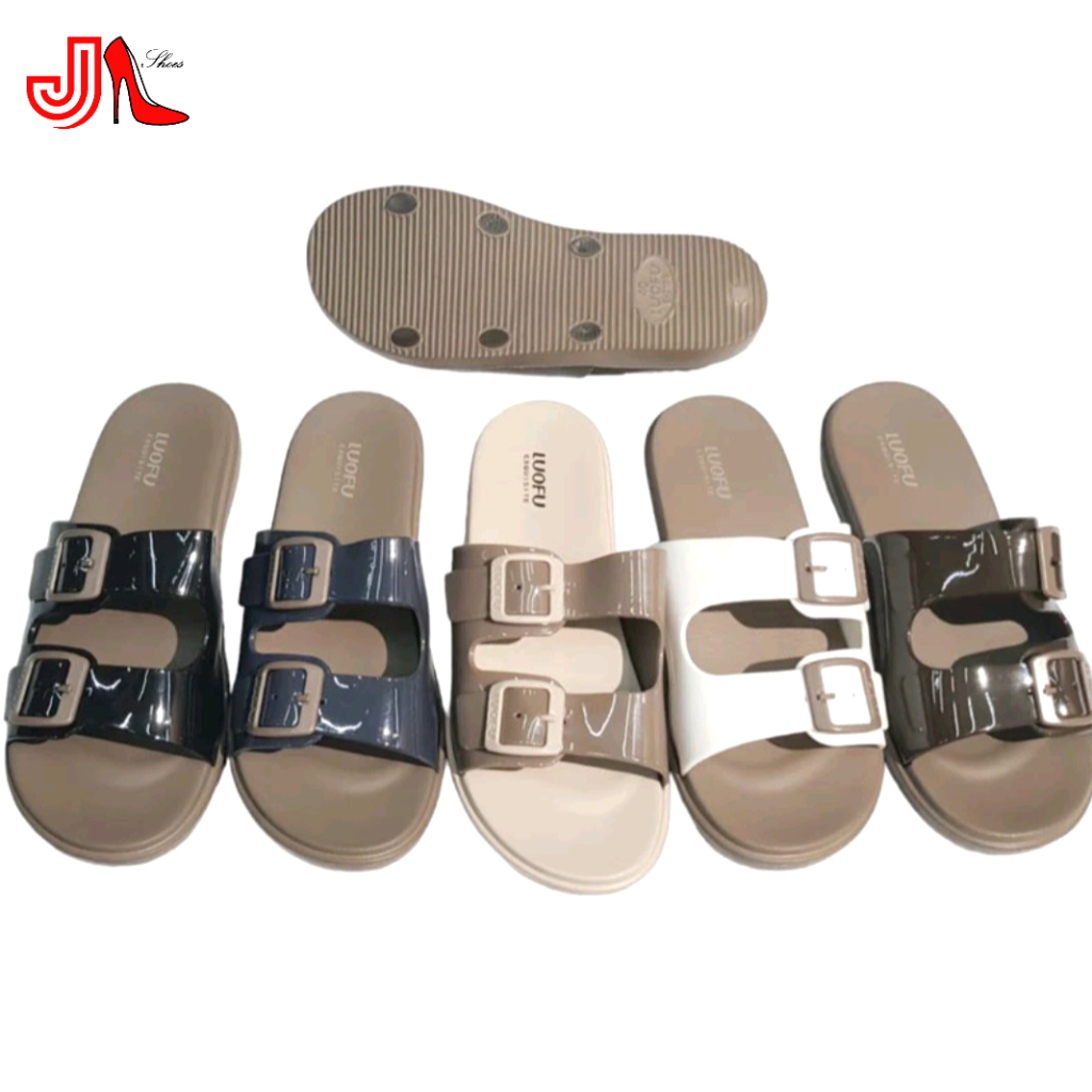 LUOFU E7188-SMT5W Sandal Selop Karet Ban Dua Gesper