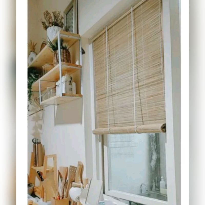 tirai jendela, gorden bambu/ dekorasi rumah hiasan dinding 50x200