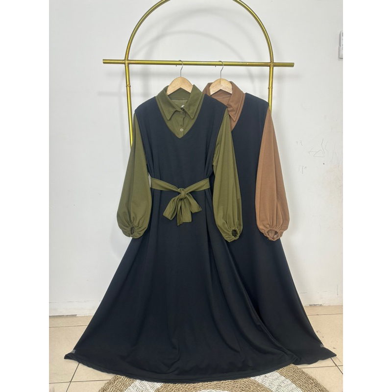 DAISY DRESS OVERALL 3in1 BUSUI FRIENDLY VOXY PREMIUM NEW BUSUI