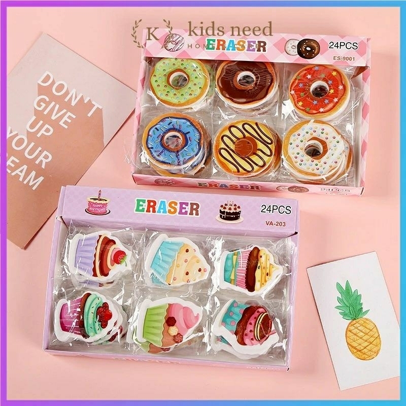 

[AJS] Penggapus Donat/Eraser Pensil Karakter Lucu