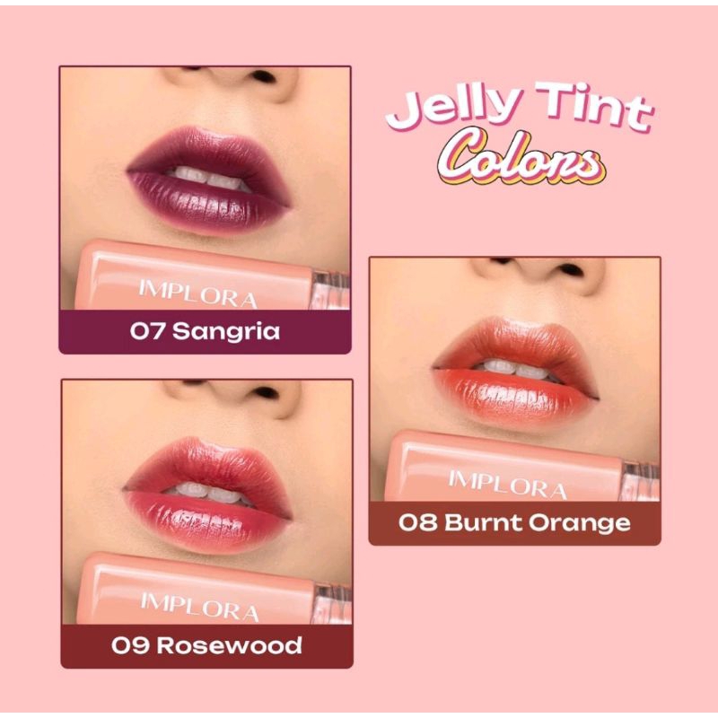 𝙄𝙢𝙥𝙡𝙤𝙧𝙖 𝙅𝙚𝙡𝙡𝙮 𝙏𝙞𝙣𝙩 - Lip Tint Implora - Shade 01 Mariposa