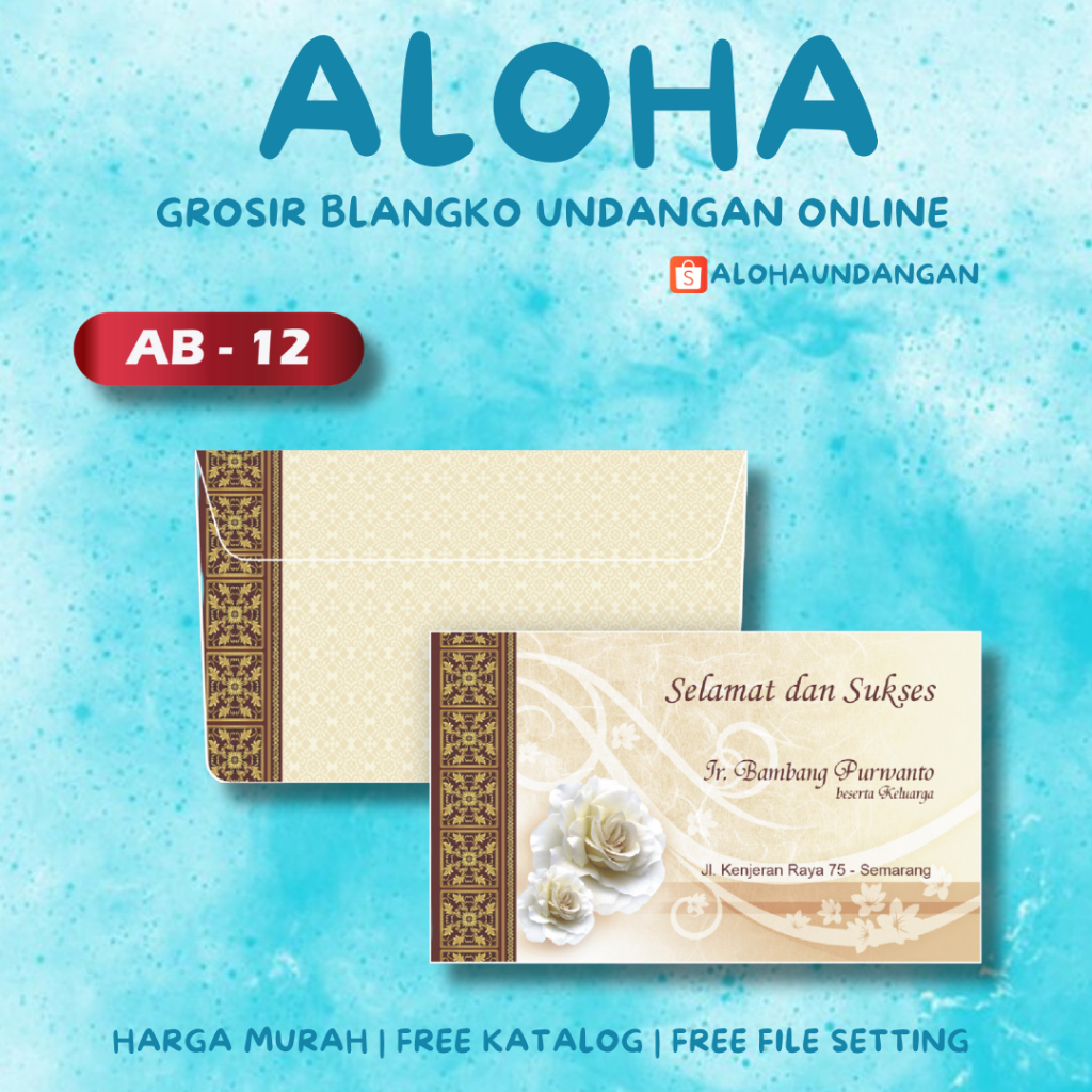 

AMPLOP KONDANGAN NIKAH FALAH AB 12 50 PCS UKURAN TANGGUNG | Aloha Undangan