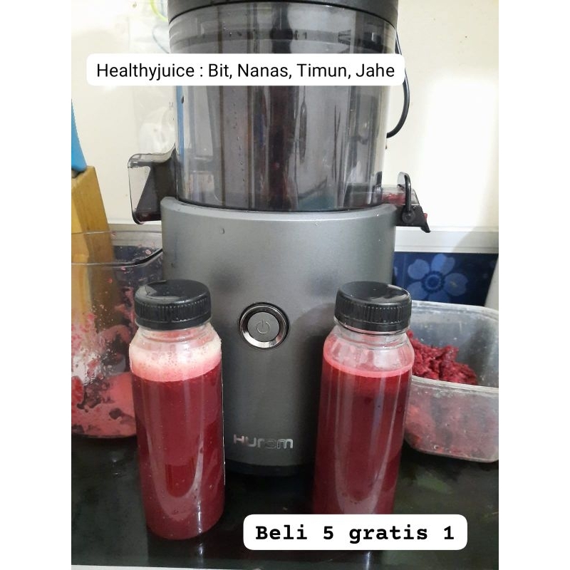 

Jus Sehat Padang Booster Hb - Cold Press Juice Padang - Bit (100% pure - Asli Buah dan Sayur)