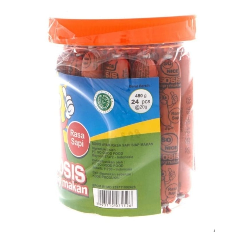 

SO NICE Sosis Sapi 480g