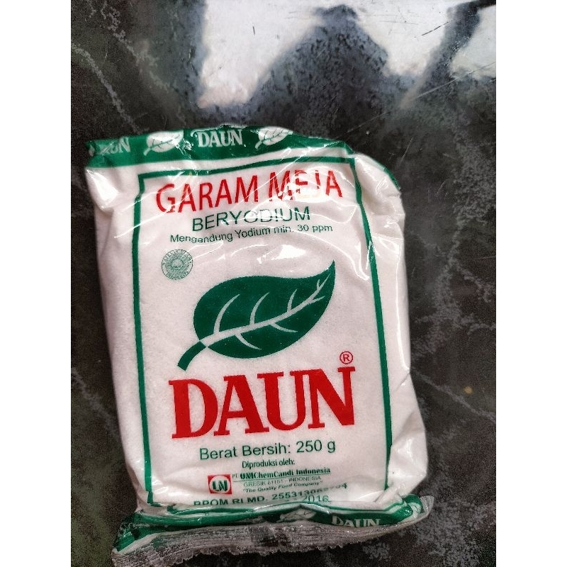 

GARAM DAUN / GARAM MEJA BERYODIUM