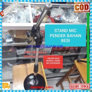 G108 ORIGINAL Standing Mik besi kaki pendek holder microphone penyangga universal stand mic mikropho