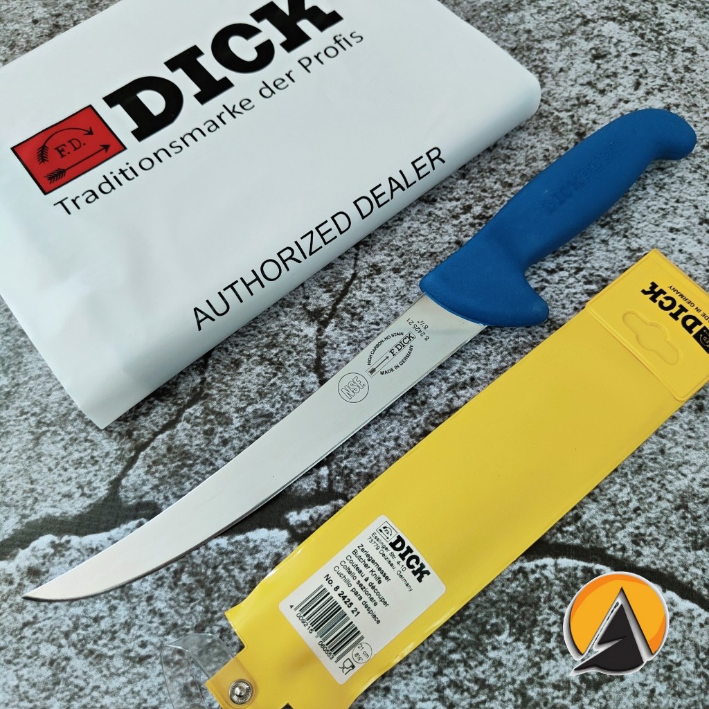 Butcher knife pisau daging sembelih F. dick made in germany original curved 21 cm 8.2425.21
